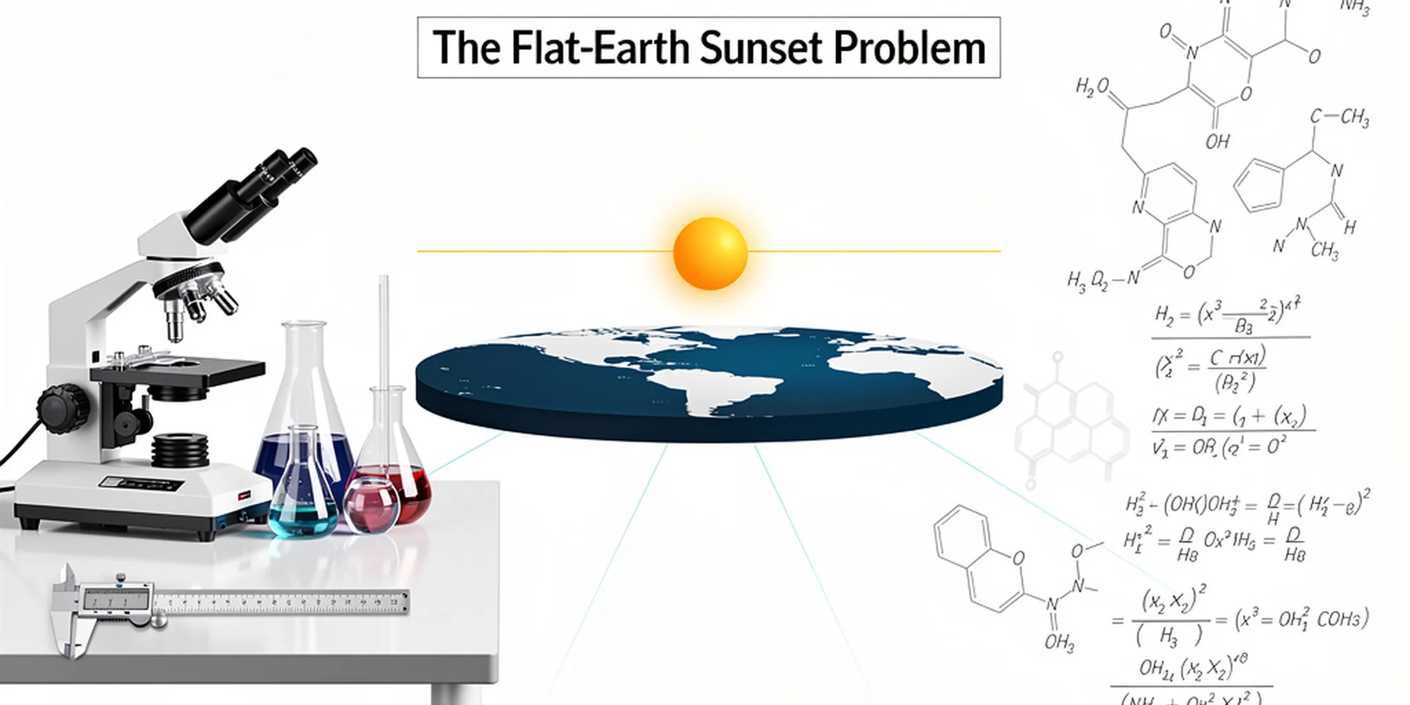 Image for The Flat-Earth Sunset Problem