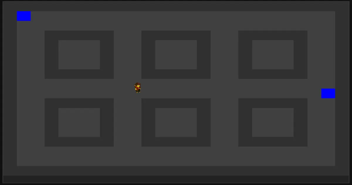 Multiplayer dungeon with sprites and room teleports