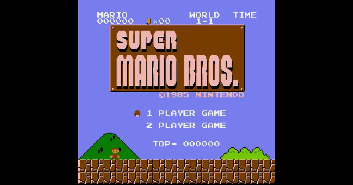 NES emulator running Super Mario Bros in the browser