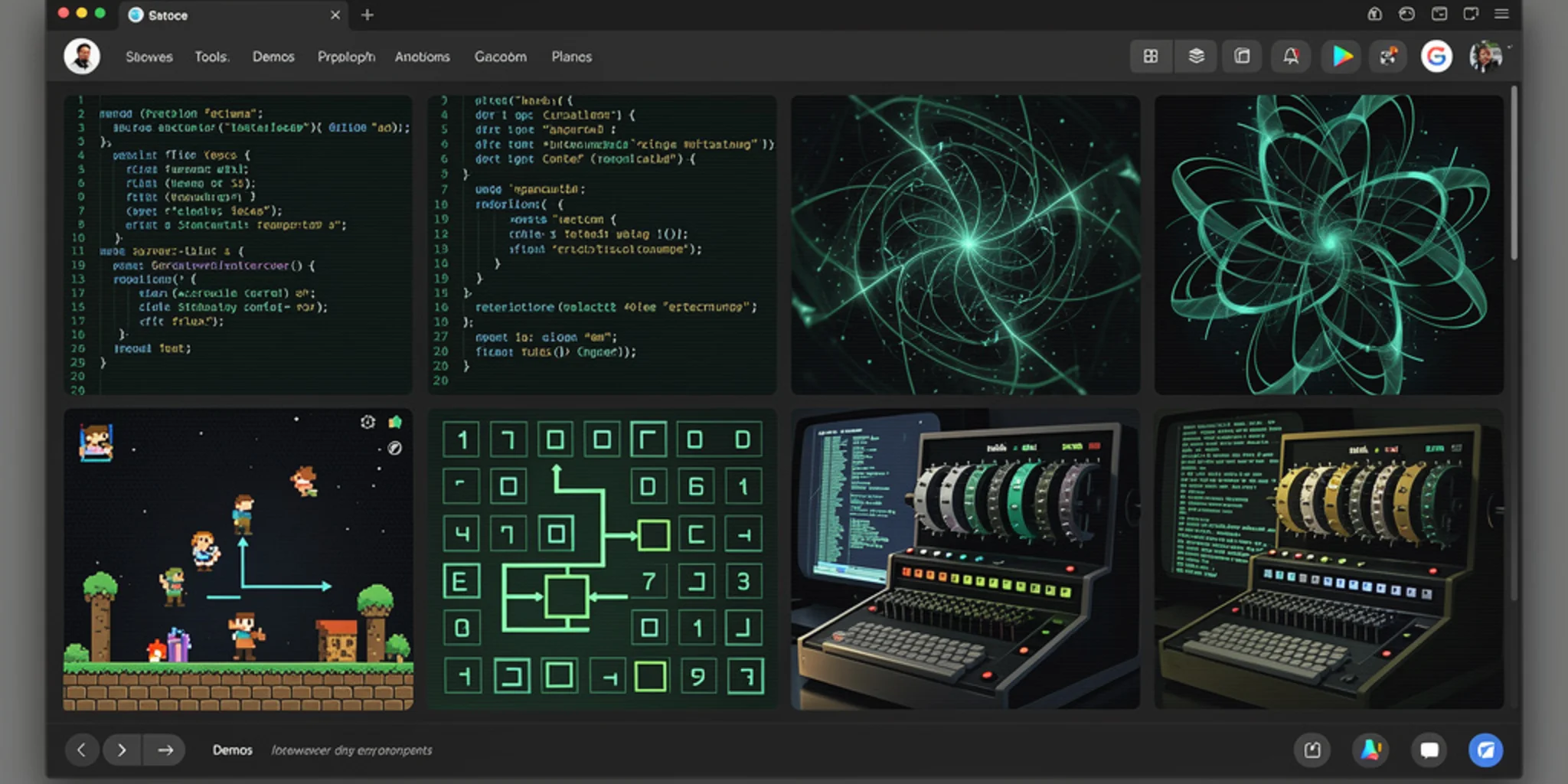 Classic Tetris game with terminal-style graphics